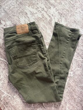 Abercrombie & Fitch Olive Green Pants - Classic Straight Men’s